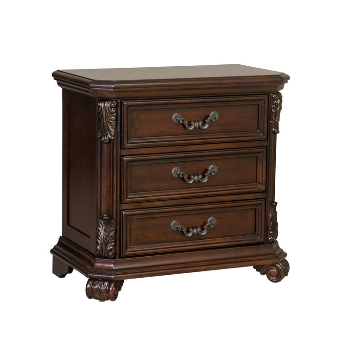 Messina Estates 3 Drawer Night Stand - Furniture 4 Less (Jacksonville, NC)