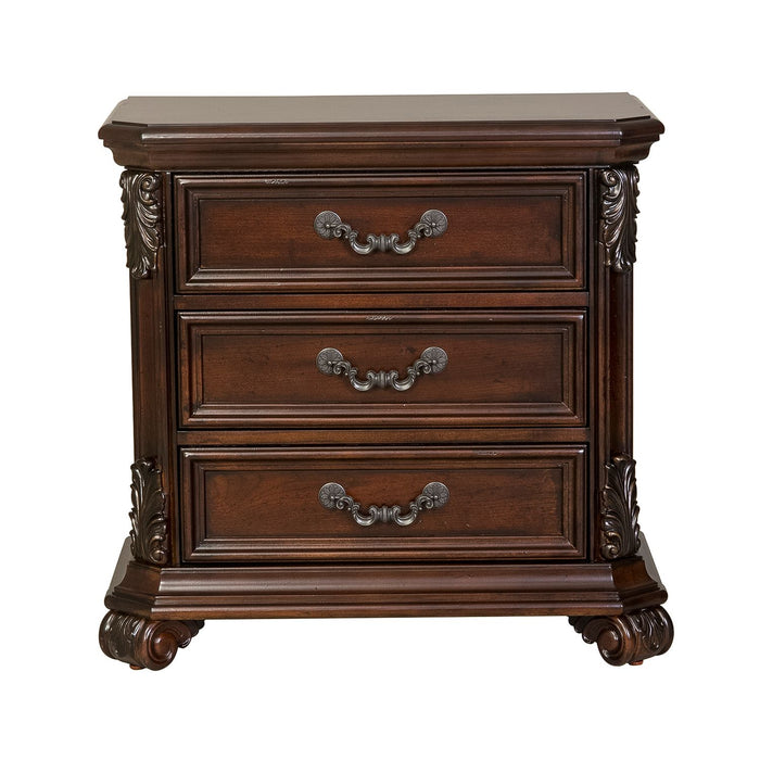 Messina Estates 3 Drawer Night Stand - Furniture 4 Less (Jacksonville, NC)
