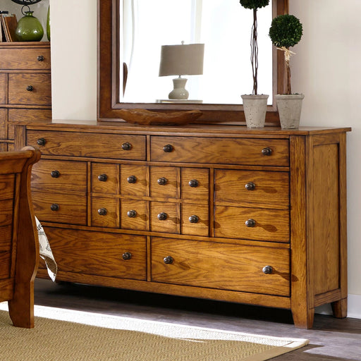 Grandpa's Cabin Dresser in Age Oak image