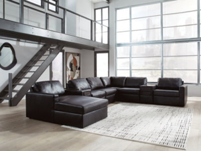 Modmax II Sectional with Chaise and Audio Consoles - Furniture 4 Less (Jacksonville, NC)