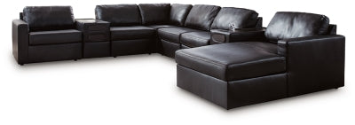 Modmax II Sectional with Chaise and Audio Consoles - Furniture 4 Less (Jacksonville, NC)