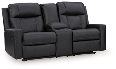 Mackmenville Reclining Loveseat with Console - Furniture 4 Less (Jacksonville, NC)