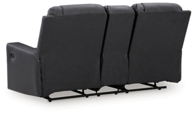 Mackmenville Reclining Loveseat with Console - Furniture 4 Less (Jacksonville, NC)