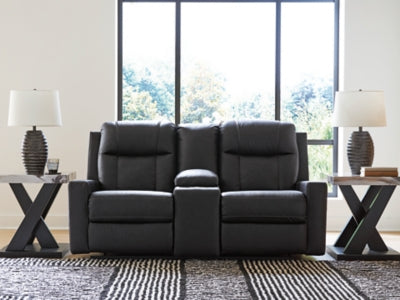 Mackmenville Reclining Loveseat with Console - Furniture 4 Less (Jacksonville, NC)