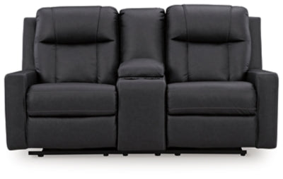 Mackmenville Reclining Loveseat with Console - Furniture 4 Less (Jacksonville, NC)