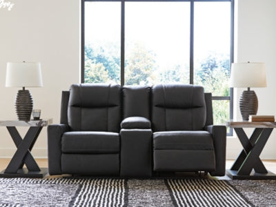 Mackmenville Reclining Loveseat with Console - Furniture 4 Less (Jacksonville, NC)