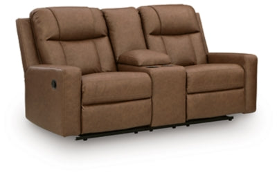 Mackmenville Reclining Loveseat with Console - Furniture 4 Less (Jacksonville, NC)