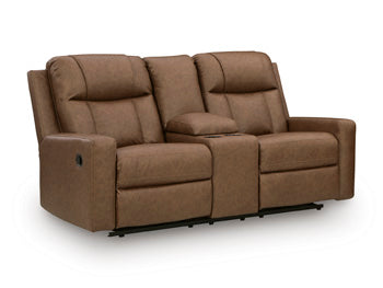 Mackmenville Reclining Loveseat with Console - Furniture 4 Less (Jacksonville, NC)