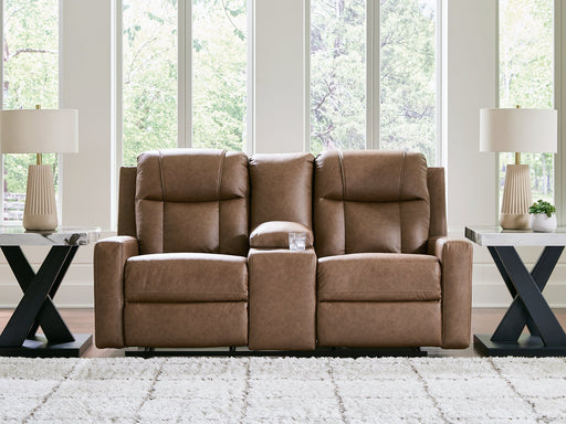 Mackmenville Reclining Loveseat with Console - Furniture 4 Less (Jacksonville, NC)