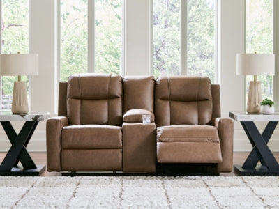 Mackmenville Reclining Loveseat with Console - Furniture 4 Less (Jacksonville, NC)