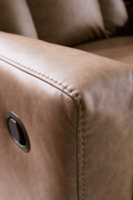 Mackmenville Reclining Loveseat with Console - Furniture 4 Less (Jacksonville, NC)