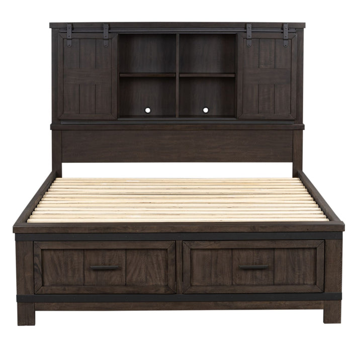Thornwood Hills King Bookcase Bed, Dresser & Mirror - Furniture 4 Less (Jacksonville, NC)