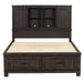 Thornwood Hills King Bookcase Bed, Dresser & Mirror - Furniture 4 Less (Jacksonville, NC)