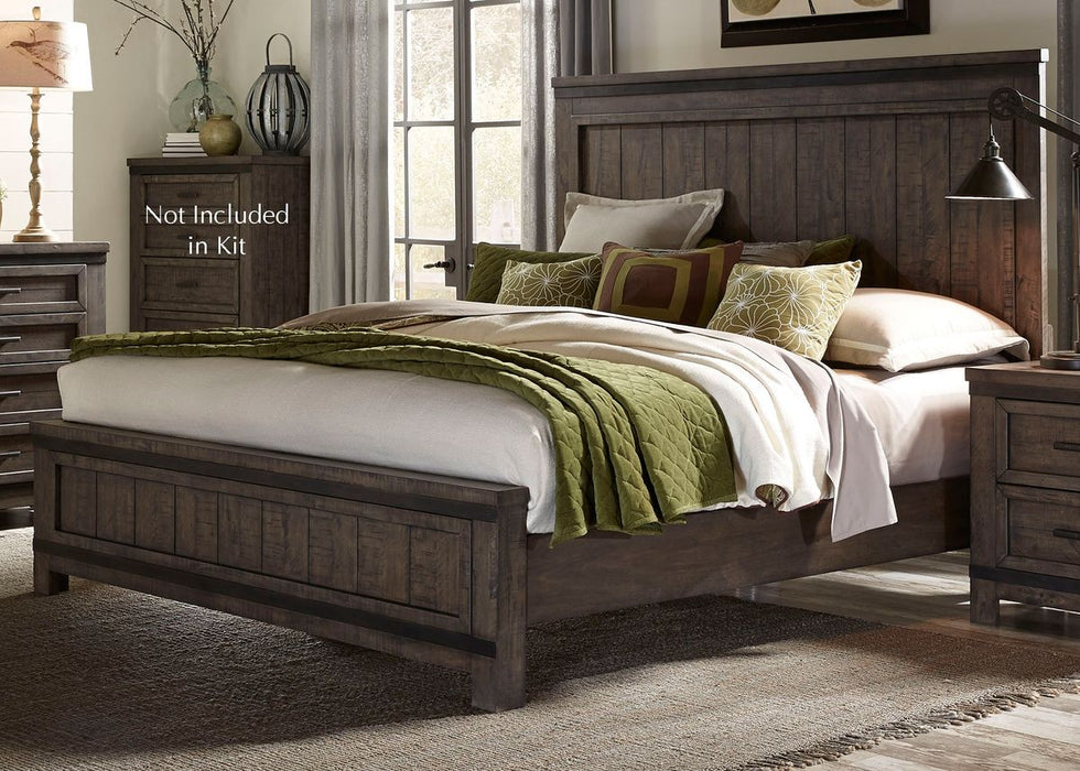 Liberty Thornwood Hills Queen Panel Bed in Rock Beaten Gray 759-BR-QPB - Furniture 4 Less (Jacksonville, NC)