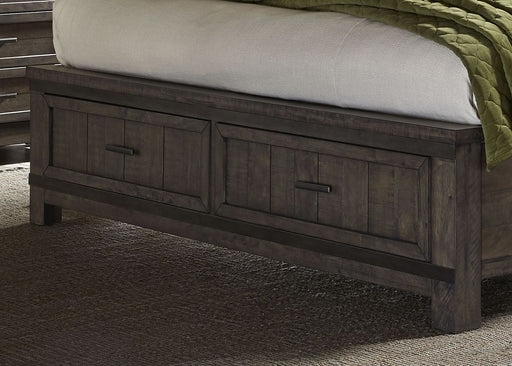 Liberty Thornwood Hills Queen Storage Bed in Rock Beaten Gray 759-BR-QSB - Furniture 4 Less (Jacksonville, NC)