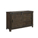 Thornwood Hills Barn Door Dresser in Rock Beaten Gray - Furniture 4 Less (Jacksonville, NC)