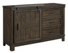 Liberty Furniture Thornwood Hills Barn Door Dresser in Rock Beaten Gray - Furniture 4 Less (Jacksonville, NC)