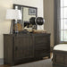 Liberty Furniture Thornwood Hills Barn Door Dresser in Rock Beaten Gray - Furniture 4 Less (Jacksonville, NC)