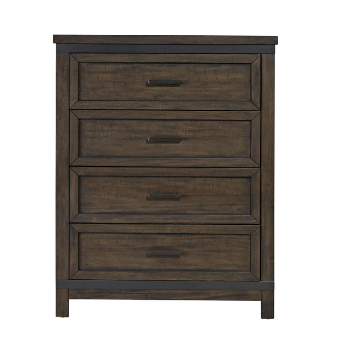 Thornwood Hills 4 Drawer Chest in Rock Beaten Gray - Furniture 4 Less (Jacksonville, NC)