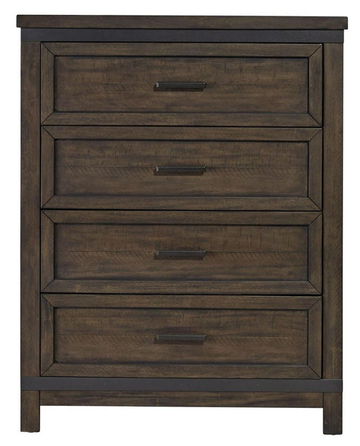 Liberty Furniture Thornwood Hills 4 Drawer Chest in Rock Beaten Gray - Furniture 4 Less (Jacksonville, NC)