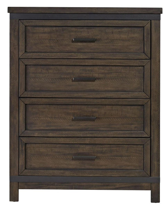 Liberty Furniture Thornwood Hills 4 Drawer Chest in Rock Beaten Gray - Furniture 4 Less (Jacksonville, NC)