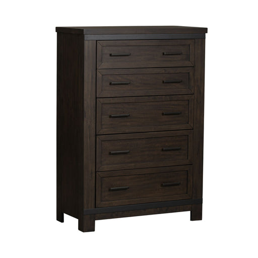Thornwood Hills 5-Drawer Chest in Rock Beaten Gray - Furniture 4 Less (Jacksonville, NC)