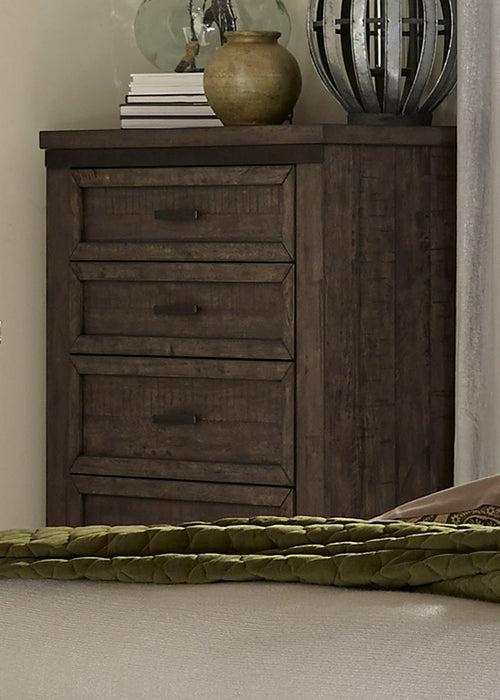 Liberty Thornwood Hills 5-Drawer Chest in Rock Beaten Gray - Furniture 4 Less (Jacksonville, NC)