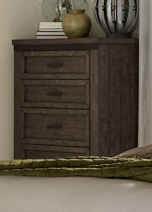 Liberty Thornwood Hills 5-Drawer Chest in Rock Beaten Gray - Furniture 4 Less (Jacksonville, NC)