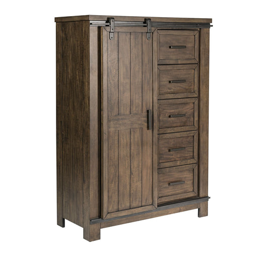Thornwood Hills Sliding Door Chest in Rock Beaten Gray - Furniture 4 Less (Jacksonville, NC)