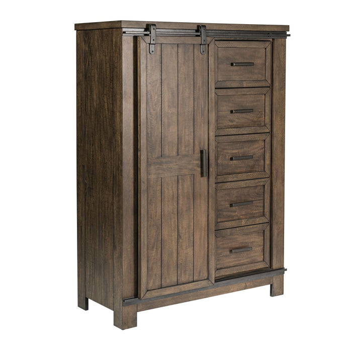 Thornwood Hills Sliding Door Chest in Rock Beaten Gray - Furniture 4 Less (Jacksonville, NC)