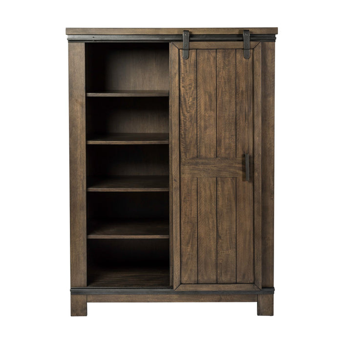 Thornwood Hills Sliding Door Chest in Rock Beaten Gray - Furniture 4 Less (Jacksonville, NC)