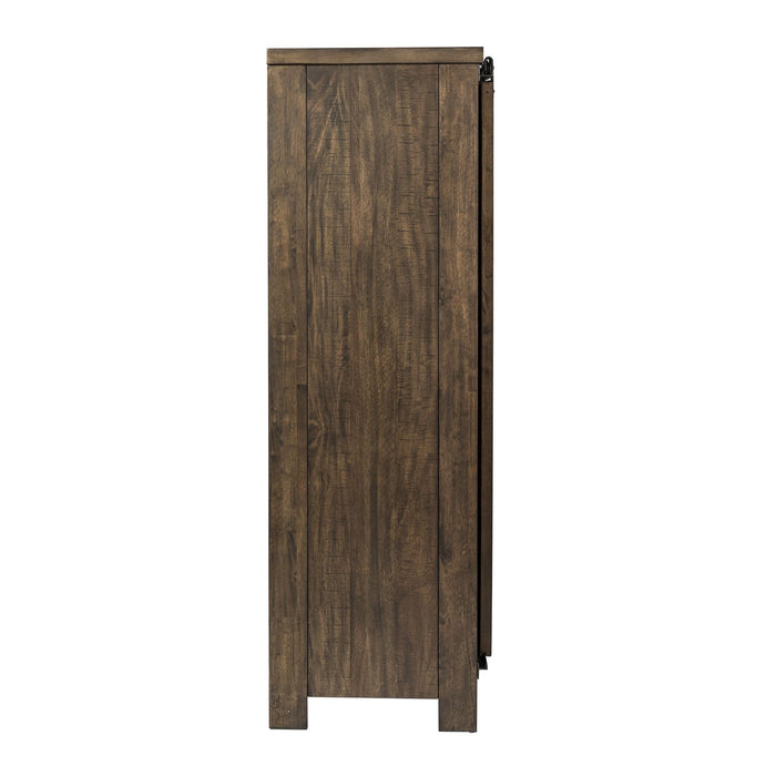 Thornwood Hills Sliding Door Chest in Rock Beaten Gray - Furniture 4 Less (Jacksonville, NC)