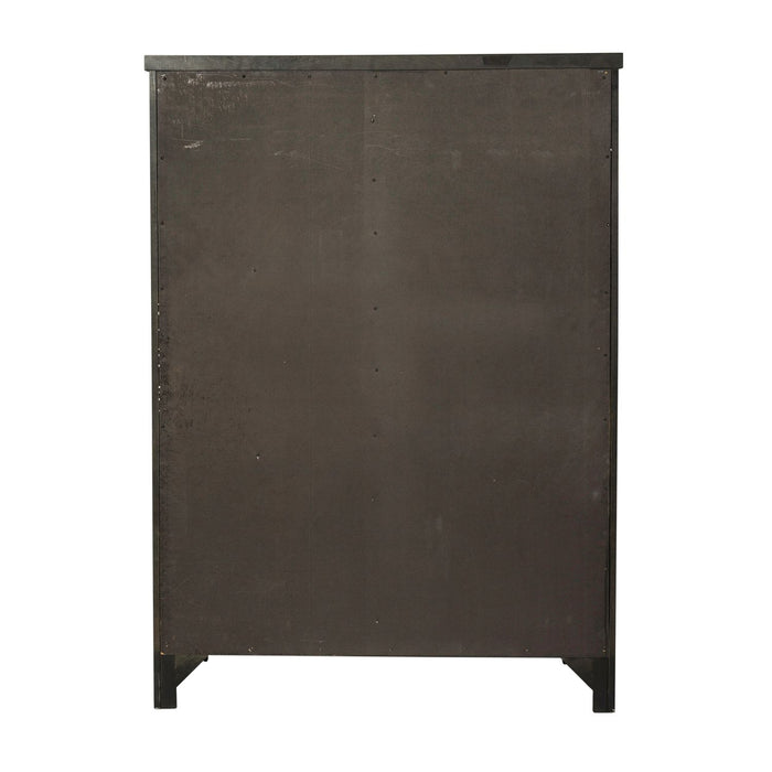 Thornwood Hills Sliding Door Chest in Rock Beaten Gray - Furniture 4 Less (Jacksonville, NC)