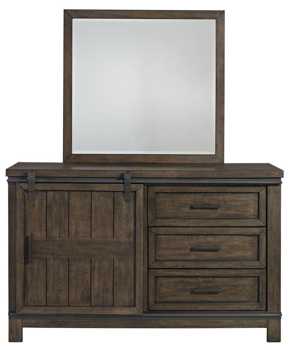 Liberty Furniture Thornwood Hills Mirror in Rock Beaten Gray - Furniture 4 Less (Jacksonville, NC)