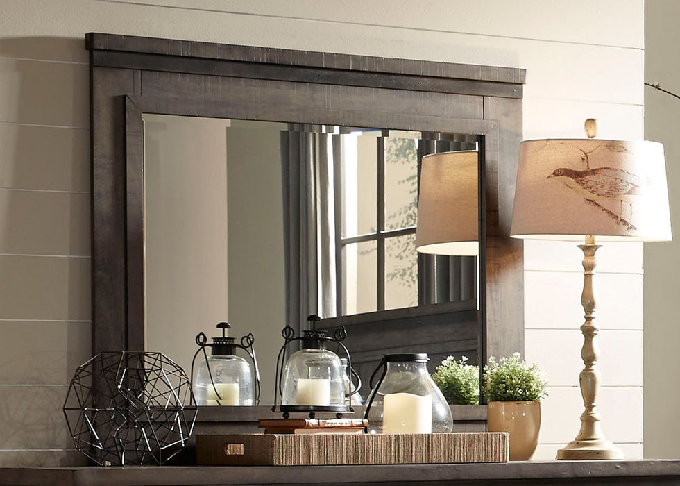 Liberty Thornwood Hills Landscape Mirror in Rock Beaten Gray - Furniture 4 Less (Jacksonville, NC)