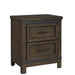 Thornwood Hills 2 Drawer Nightstand in Rock Beaten Gray - Furniture 4 Less (Jacksonville, NC)