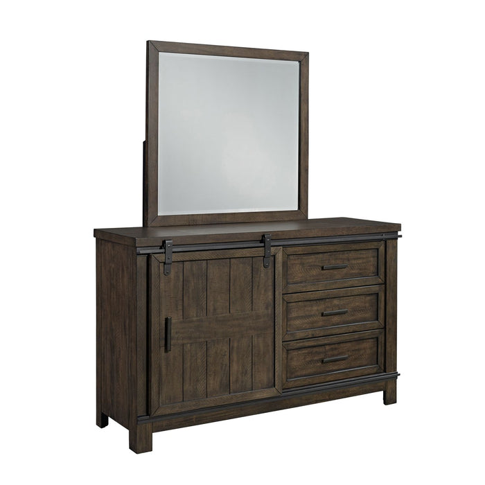Thornwood Hills Full Bookcase Bed, Dresser & Mirror - Furniture 4 Less (Jacksonville, NC)