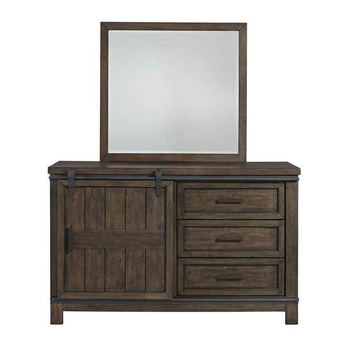 Thornwood Hills Full Bookcase Bed, Dresser & Mirror - Furniture 4 Less (Jacksonville, NC)
