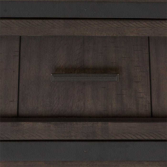 Liberty Furniture Thornwood Hills Full Bookcase Bed in Rock Beaten Gray - Furniture 4 Less (Jacksonville, NC)