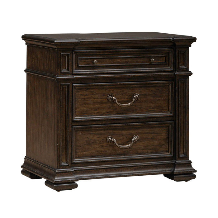 Provence Park Nightstand w/ Charging Station - Furniture 4 Less (Jacksonville, NC)