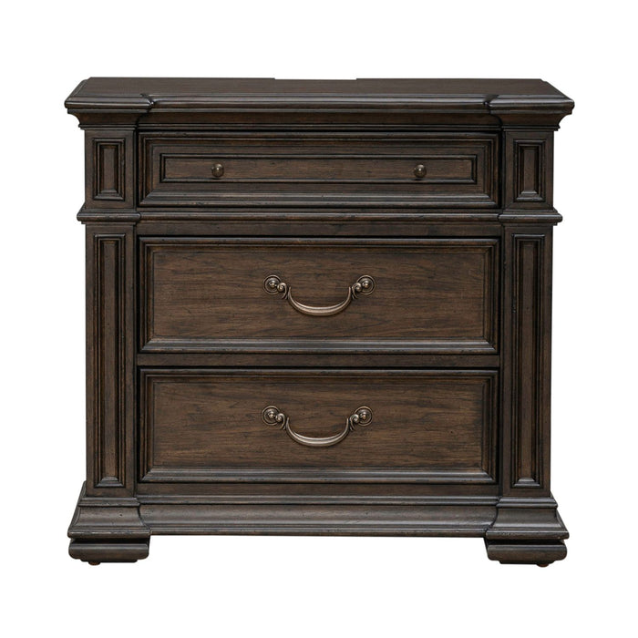 Provence Park Nightstand w/ Charging Station - Furniture 4 Less (Jacksonville, NC)