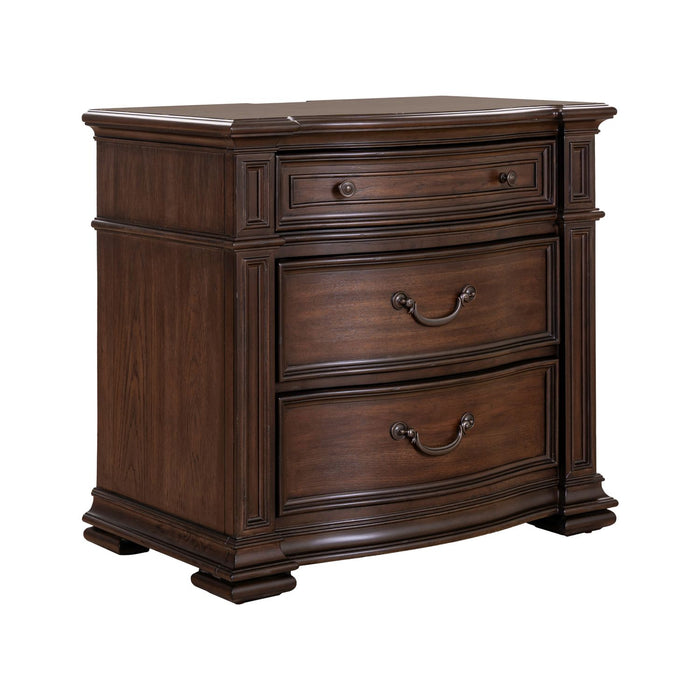 Provence Park Bedside Chest w/ Charging Station - Furniture 4 Less (Jacksonville, NC)