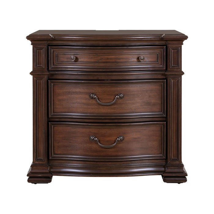 Provence Park Bedside Chest w/ Charging Station - Furniture 4 Less (Jacksonville, NC)