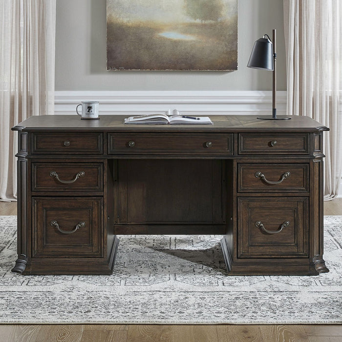 Provence Park Jr Executive Desk - Furniture 4 Less (Jacksonville, NC)