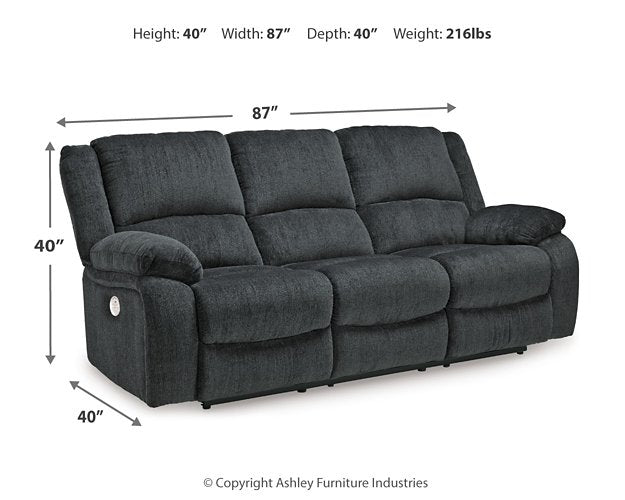 Draycoll Power Reclining Sofa - Furniture 4 Less (Jacksonville, NC)