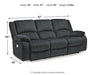Draycoll Power Reclining Sofa - Furniture 4 Less (Jacksonville, NC)