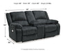 Draycoll Power Reclining Loveseat with Console - Furniture 4 Less (Jacksonville, NC)