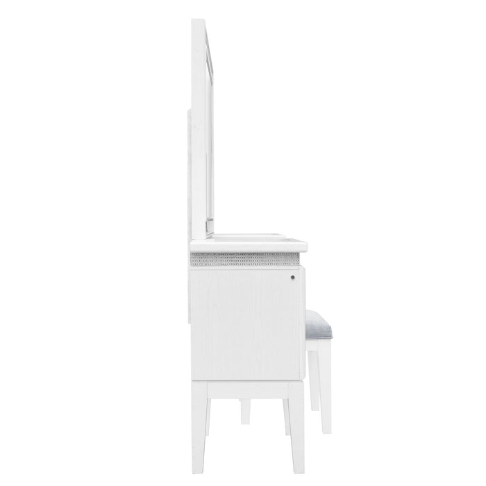 Reflections 3 Piece Vanity Set - Furniture 4 Less (Jacksonville, NC)
