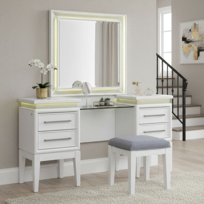 Reflections 3 Piece Vanity Set - Furniture 4 Less (Jacksonville, NC)