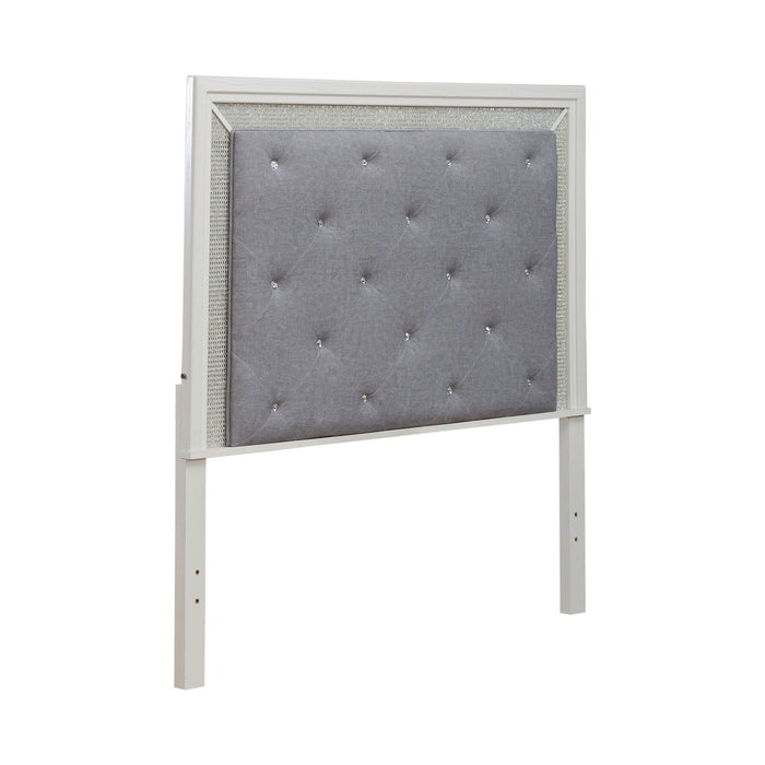 Reflections Queen Uph Panel HB w/ Lights - Furniture 4 Less (Jacksonville, NC)